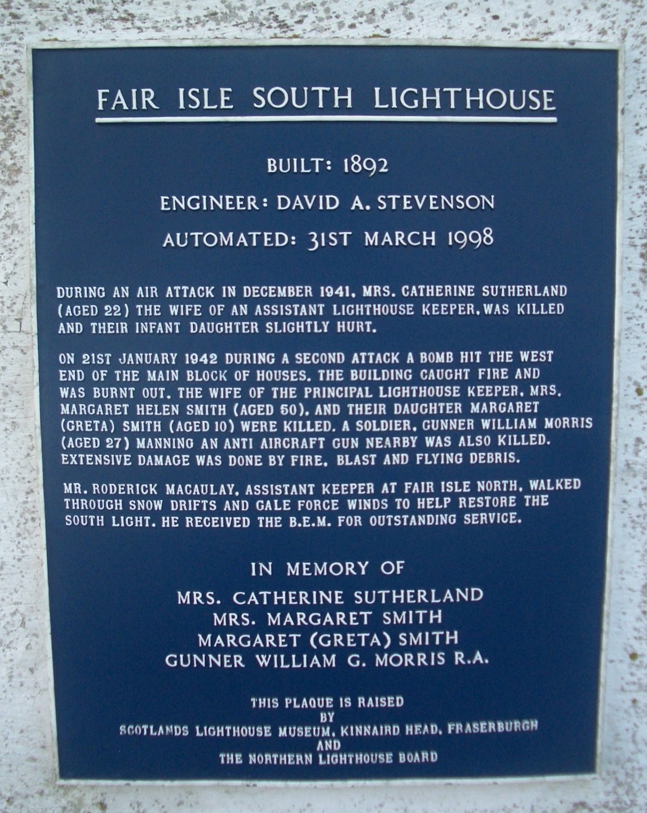 Fair Isle South lighthouse