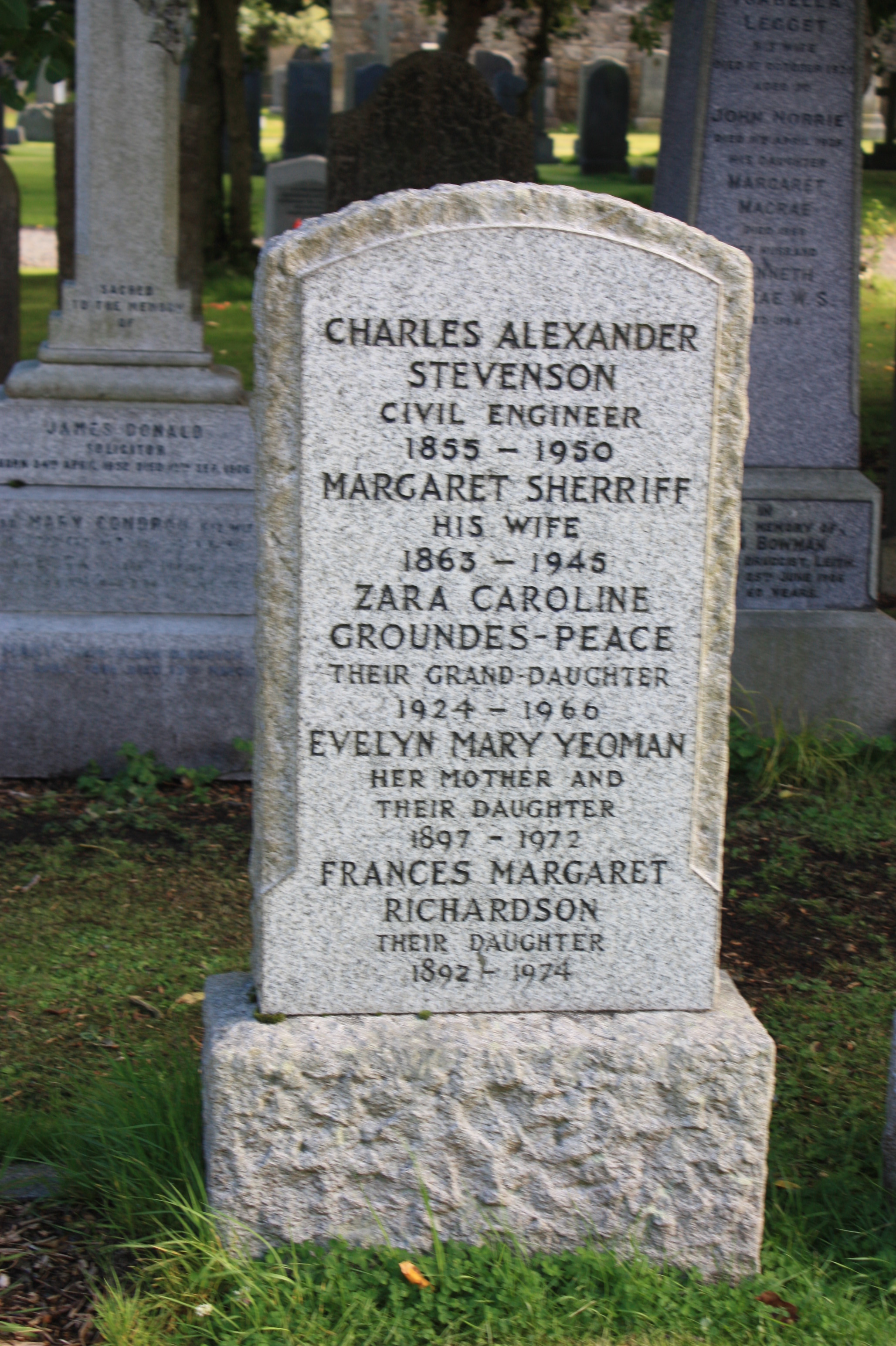 Grave C.A. Stevenson